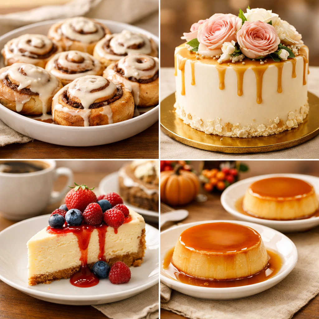 Reina's Bakery fresh signature cinnamon rolls, custom cakes, and cheesecakes - North Myrtle Beach